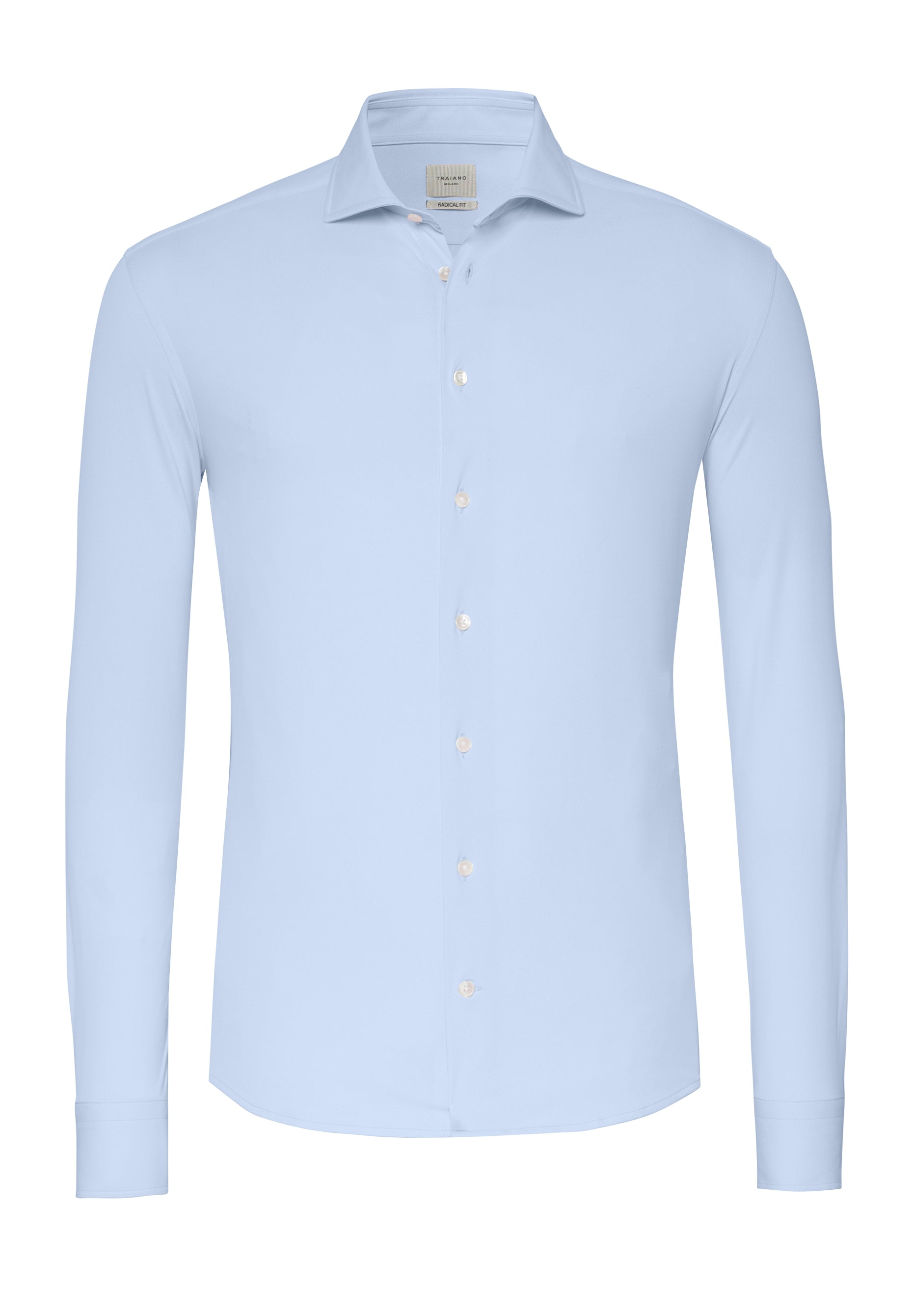 T1012-311 Traiano Rossini Radical Fit Shirt 100 plain light blue